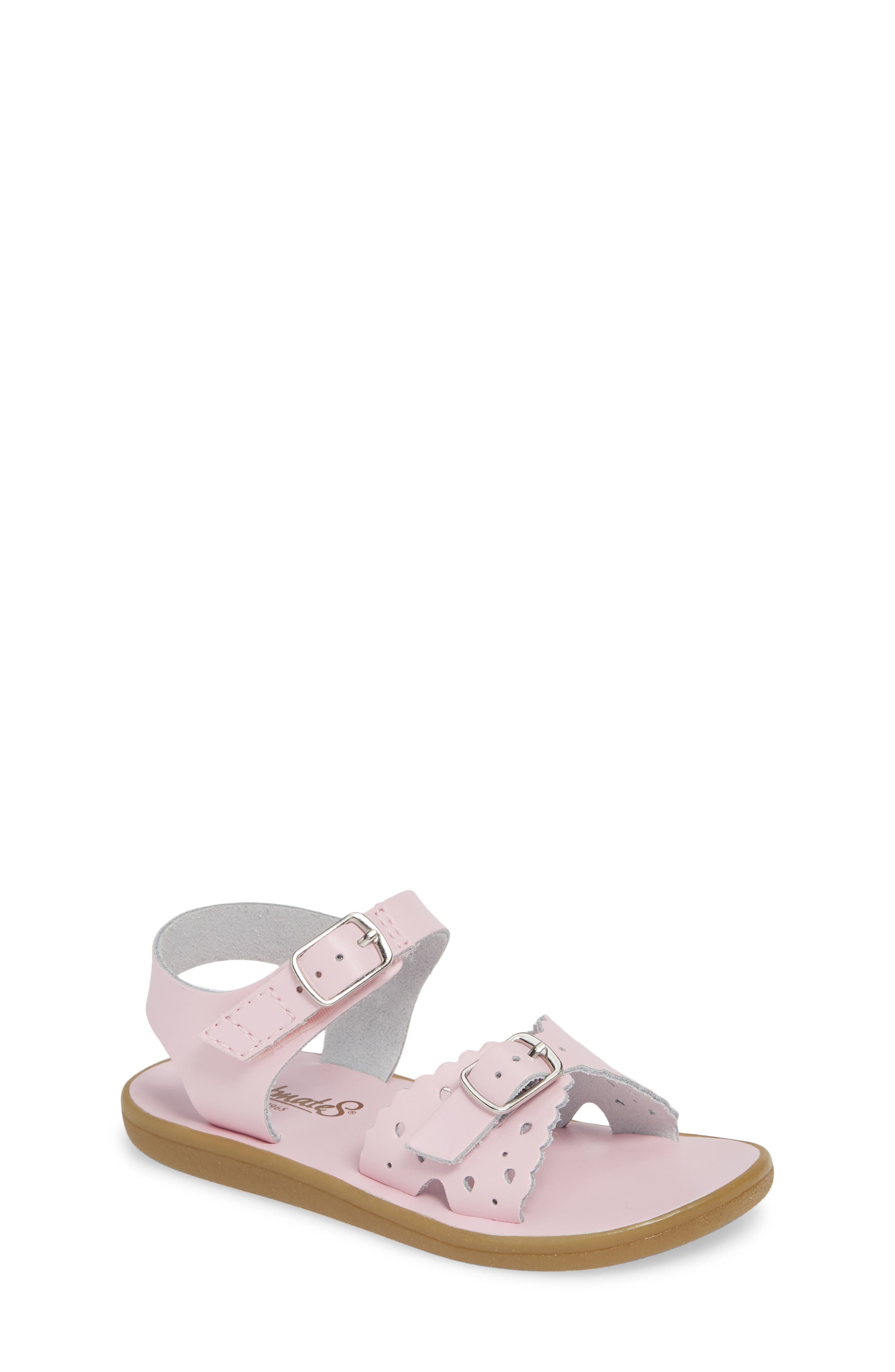 Cute Baby Girl's Shoes Strap Sandal Toddler Size Comfy Pink Or Silver 